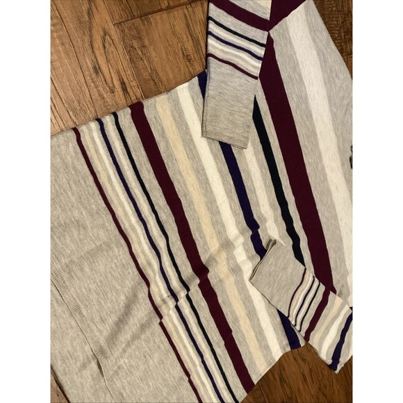 Vince Merino Wool Blend Striped Sweater Preppy Basic Minimalist Women's Sz XS - Picture 2 of 4